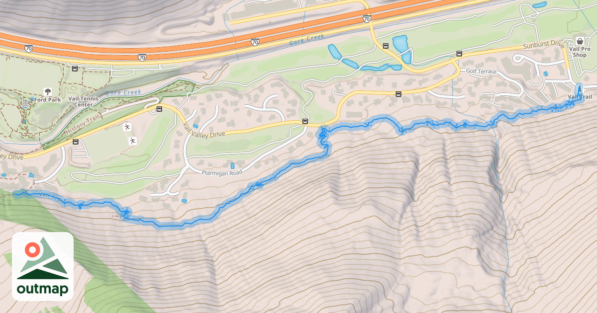 Map of Vail Trail