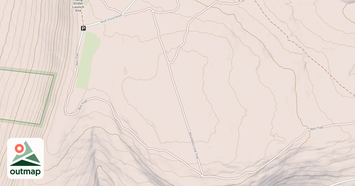 Map of Haldeman & Greenland Tracts - Snowmobile Trails
