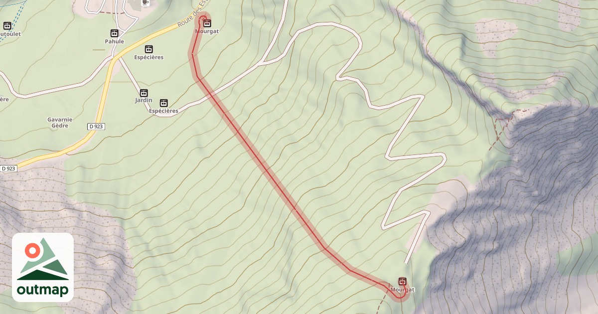 Map of Noire du Mourgat