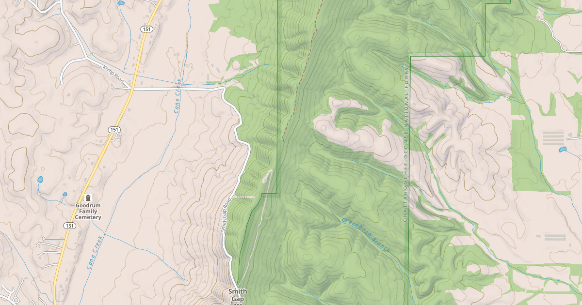Map preview of SMITH GAP BR. A
