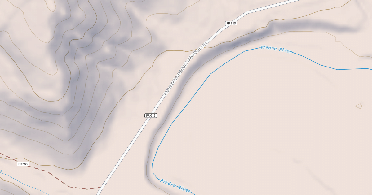 Map preview of FOSSETT GULCH