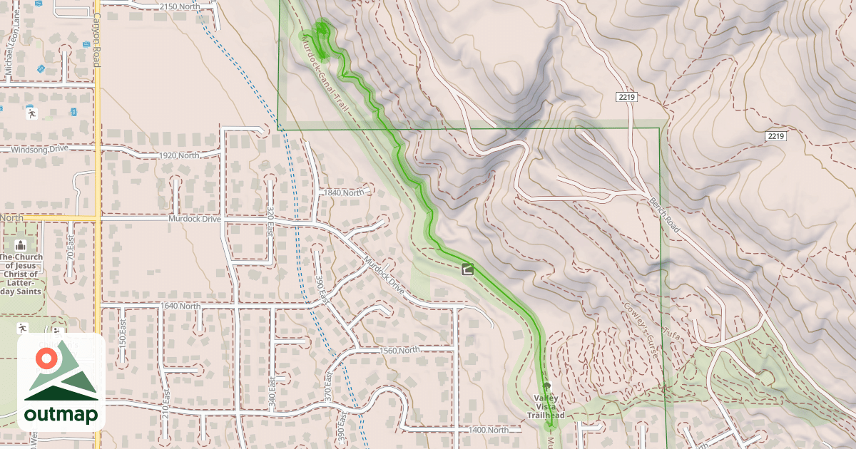 Map of Foothill Trail