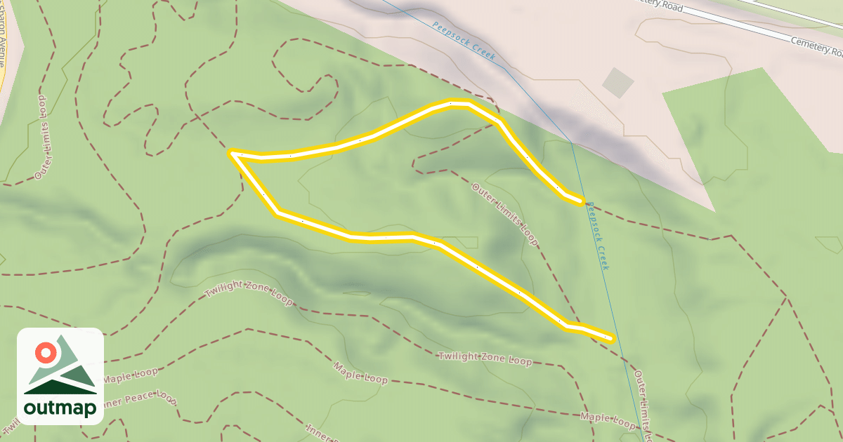 Map of Cemetery Loop