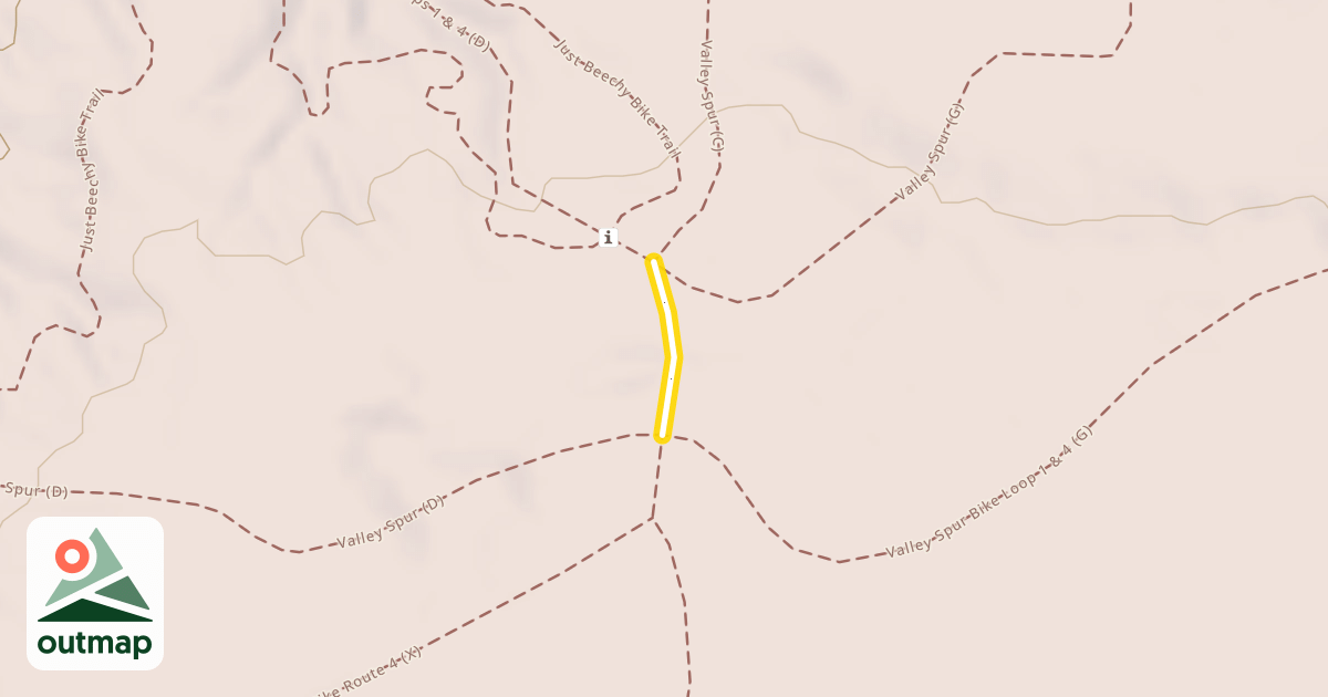 Map of Valley Spur Bike Loop 1 & 4 (D)