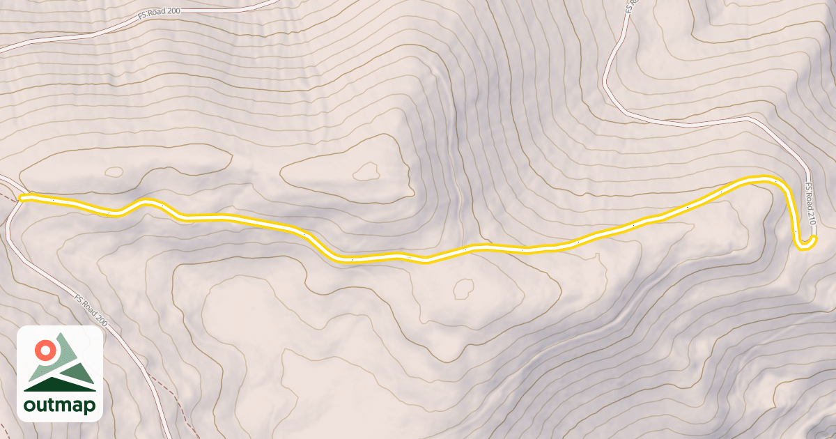 Map of FS Road 210