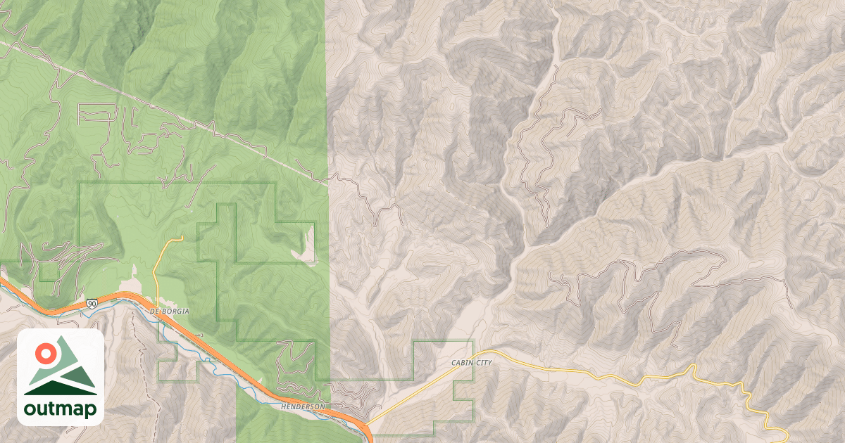 Map of ROCK CREEK