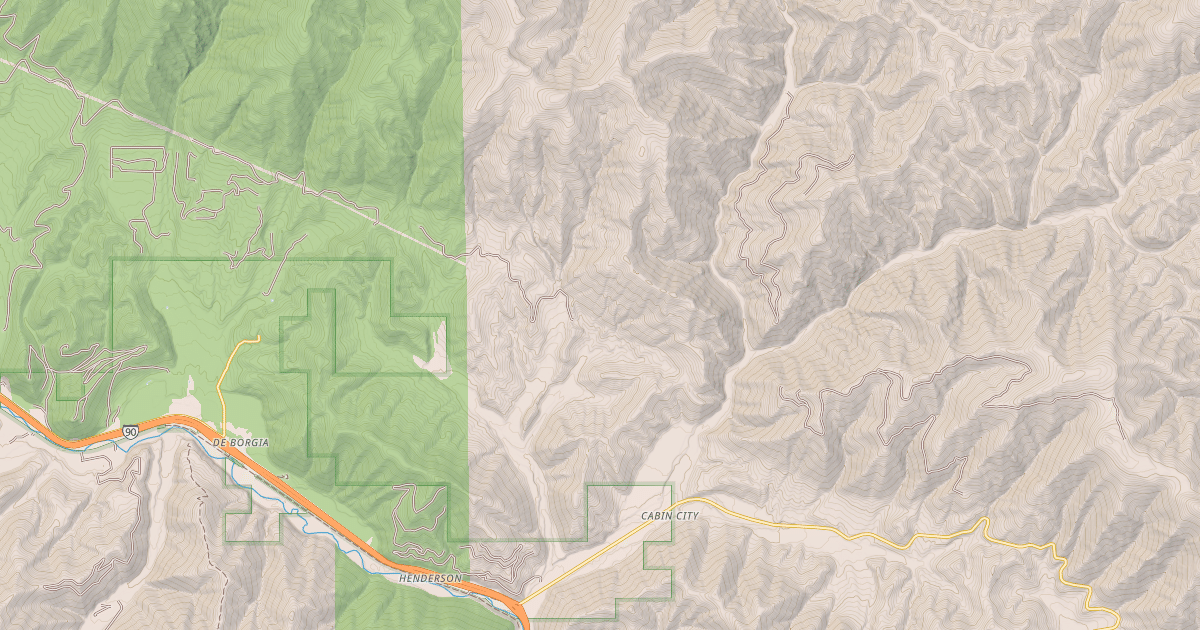 Map preview of ROCK CREEK