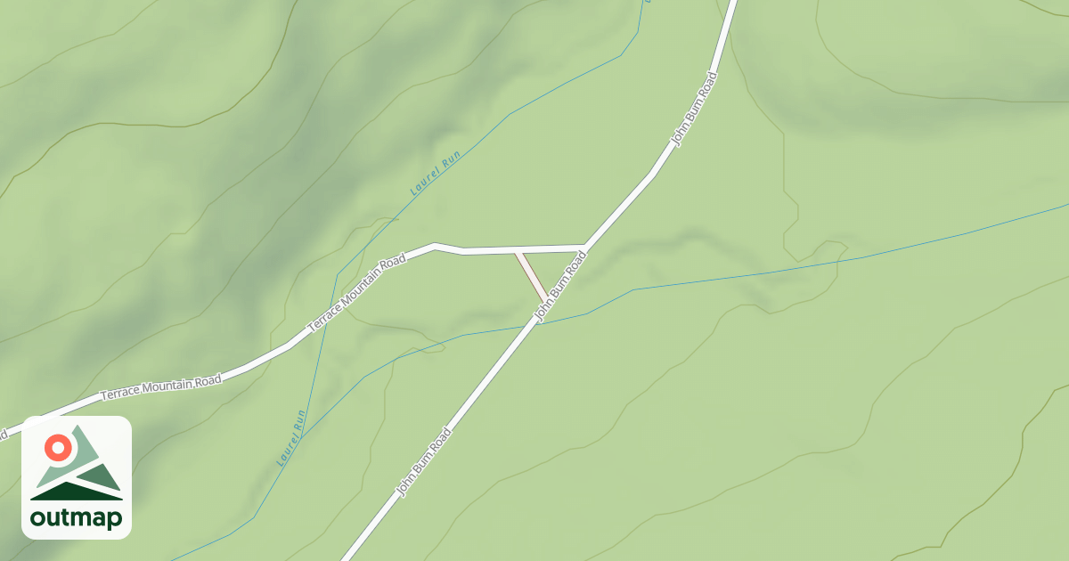 Map of Rothrock State Forest Trough Creek Snowmobile Trails