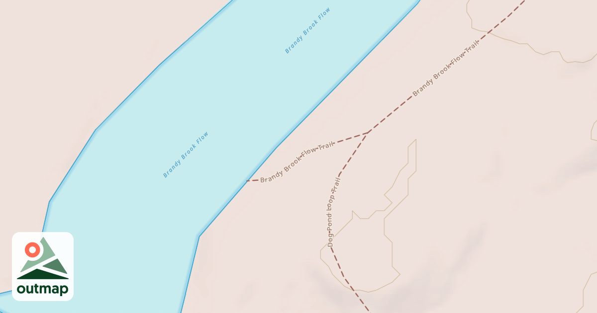 Map of Brandy Brook Flow Trail
