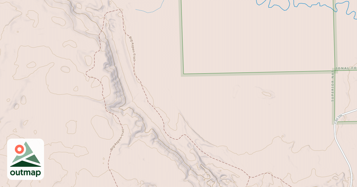 Map of Big Aspen Spur D