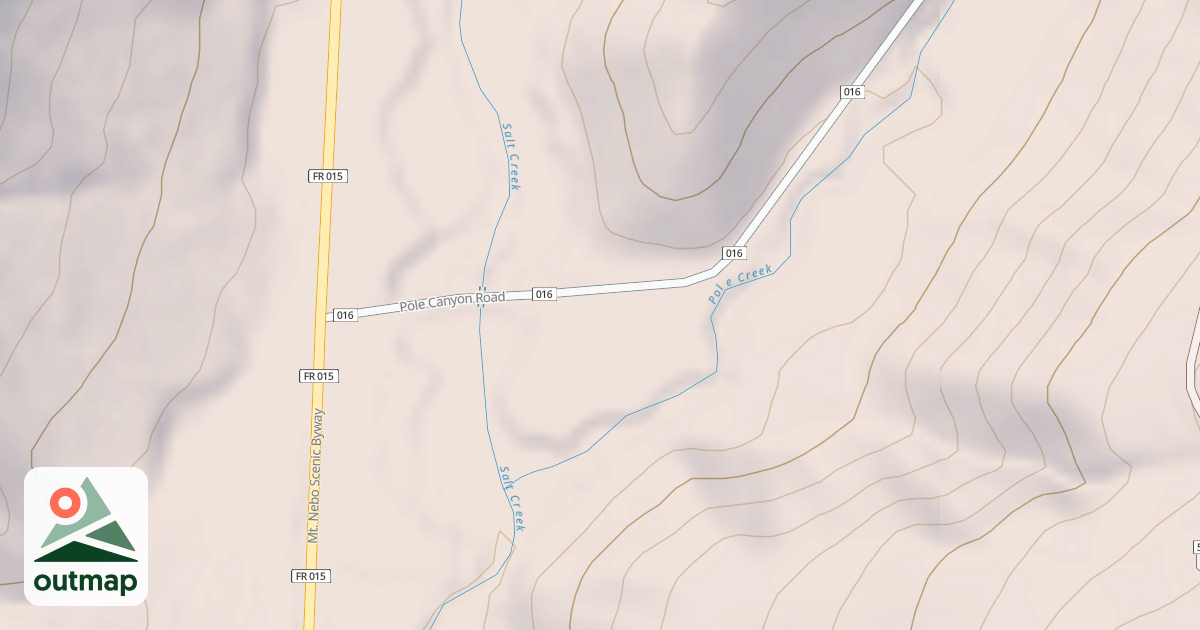 Map of POLE CANYON RD PARKING
