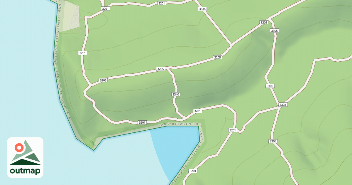 Map of USFS Motor Vehicle Use Map Trails 19018