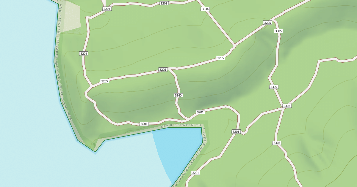 Map preview of USFS Motor Vehicle Use Map Trails 19018