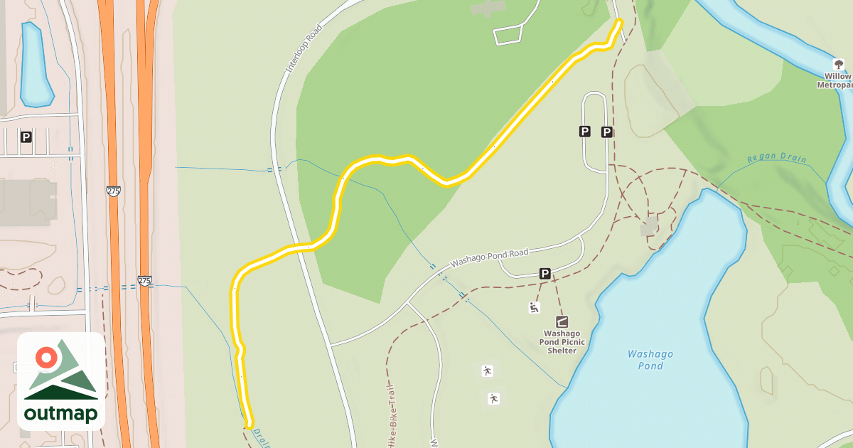 Map of Crosscountry Skiing Trail