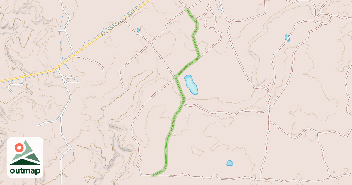 Map of Indian Service Rd. - BIA 5013