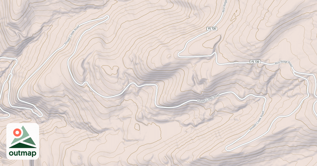 Map of FINDELL CREEK