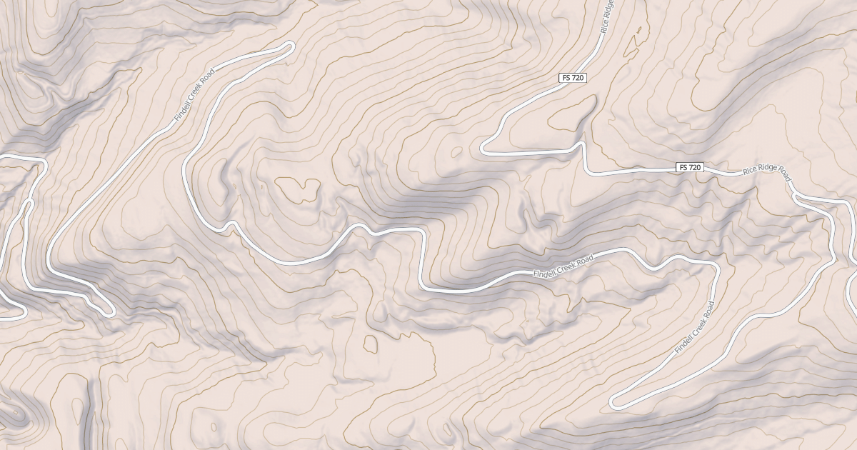 Map preview of FINDELL CREEK