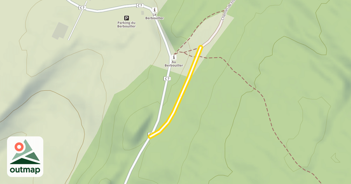 Map of Chemin de Froide Combe
