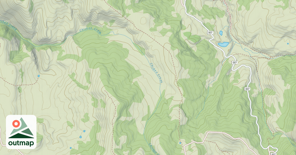 Map of CHICKEN CREEK