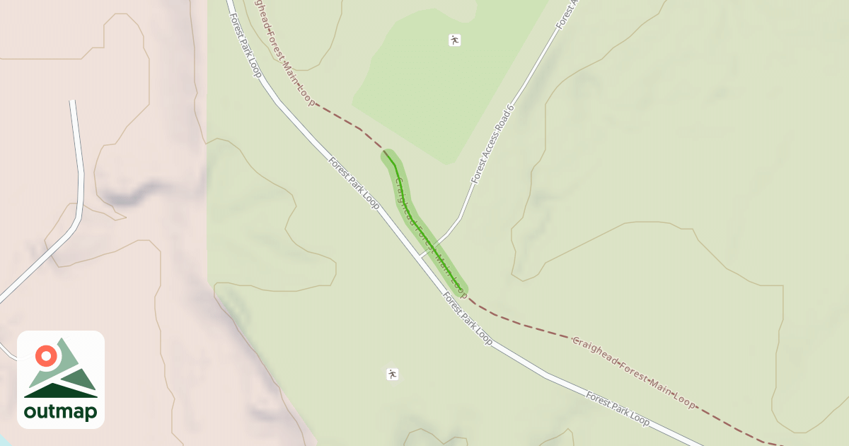 Map of Craighead Forest Main Loop