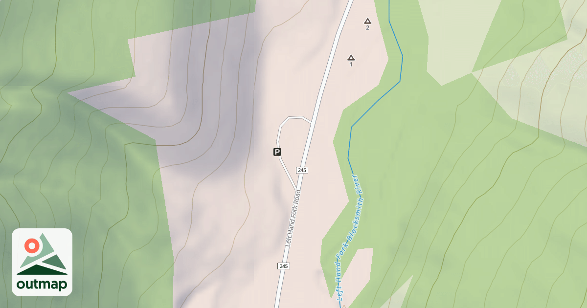 Map of LEFT HAND LOOP