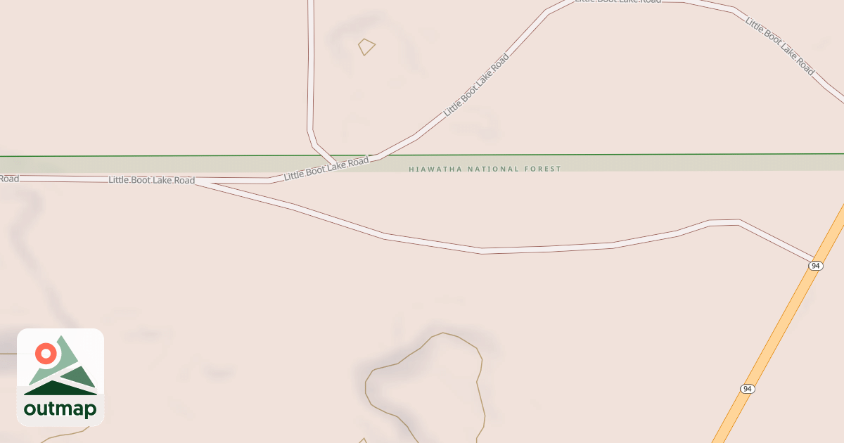 Map of BOOT LAKE