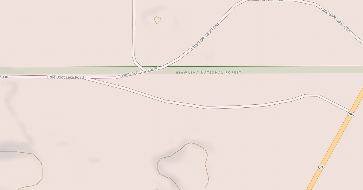 Map preview of BOOT LAKE