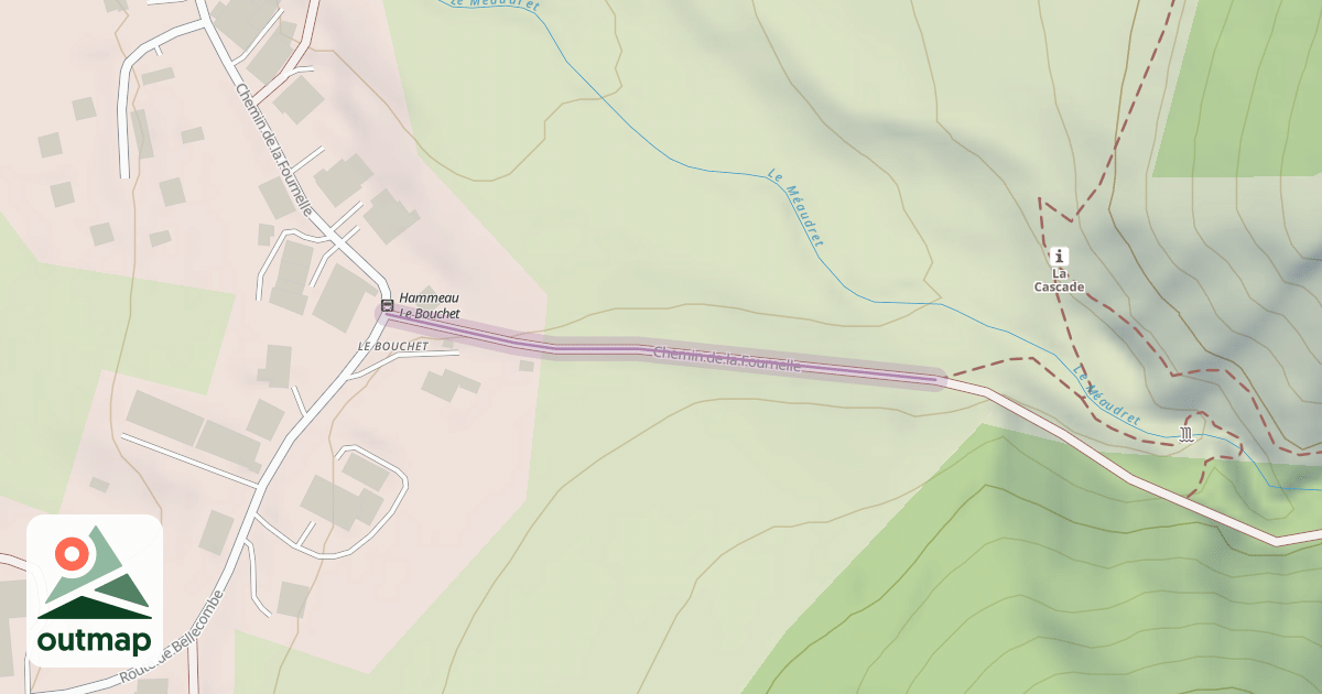 Map of Chemin de la Fournelle