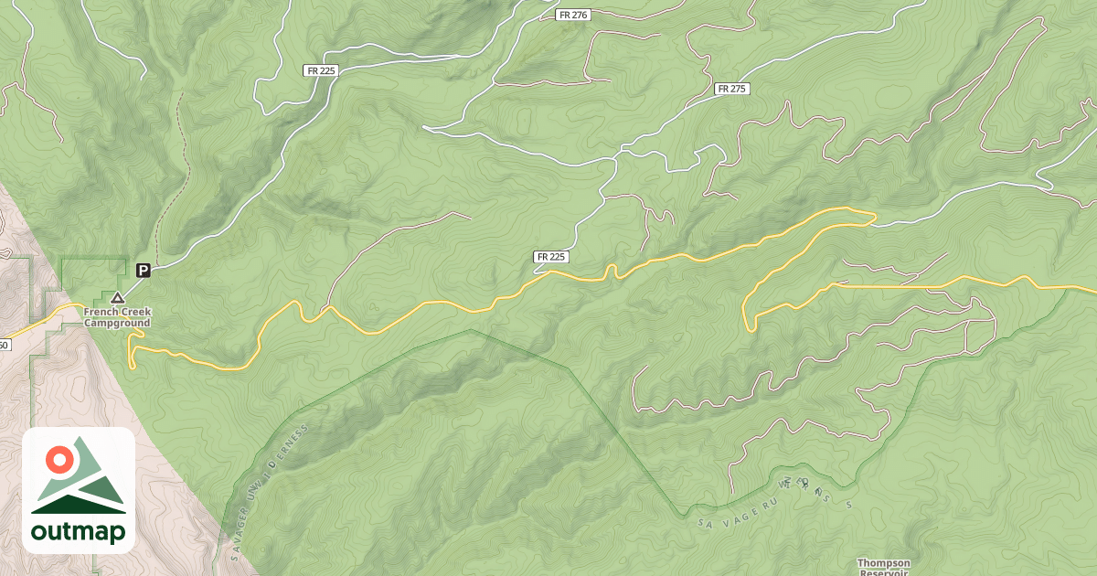 Map of FRENCH CREEK