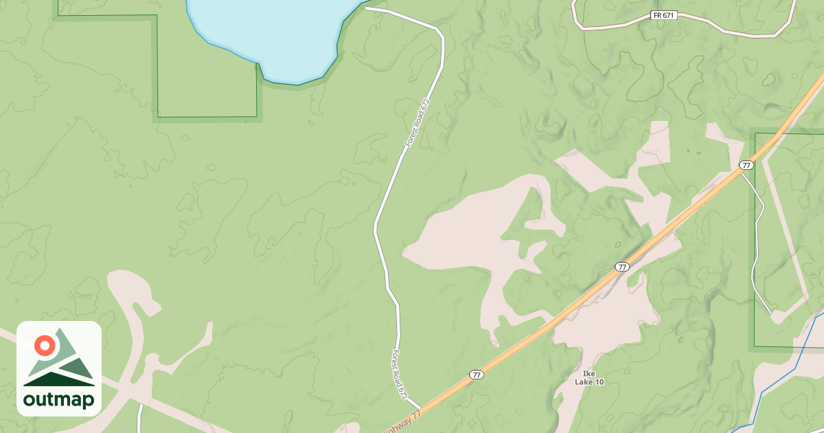 Map of FR 672