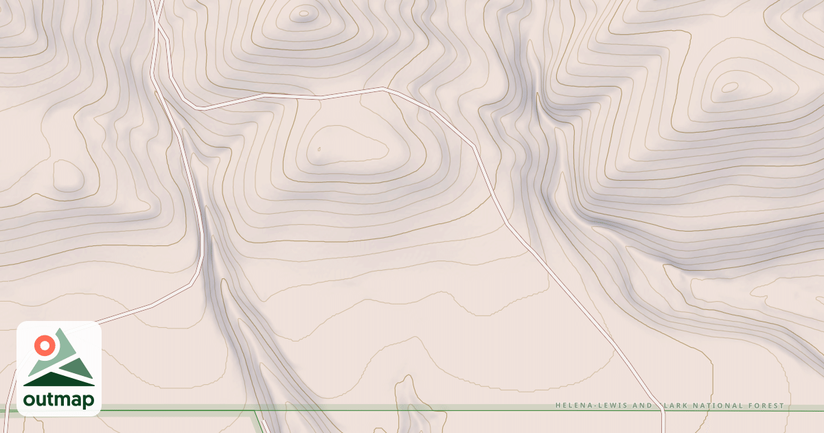 Map of Bluff Mtn Jeep