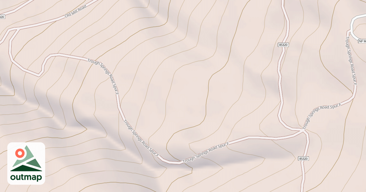 Map of TROUGH SPRINGS SPUR F
