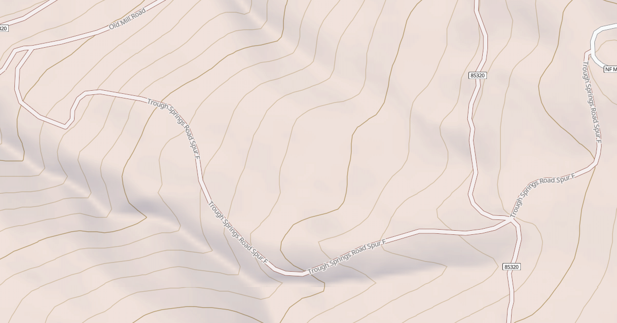 Map preview of TROUGH SPRINGS SPUR F