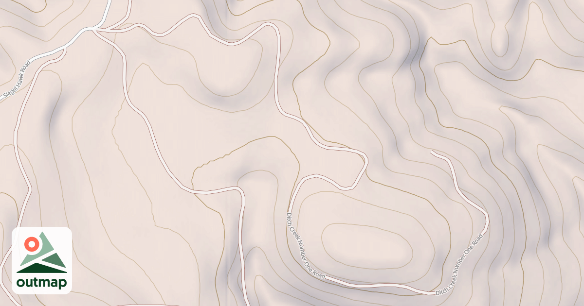Map of DITCH CREEK NO. ONE