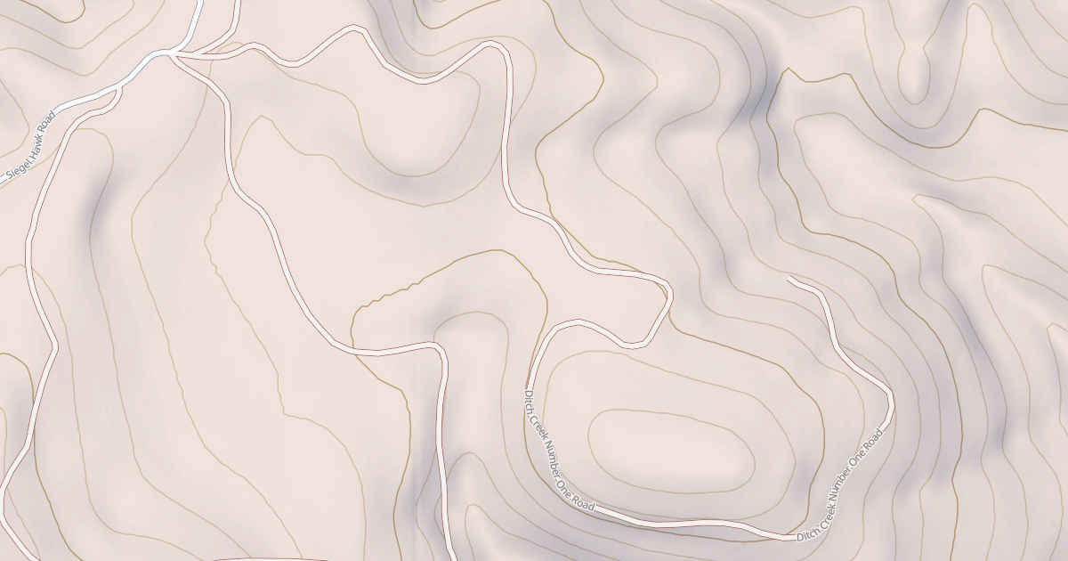 Map preview of DITCH CREEK NO. ONE