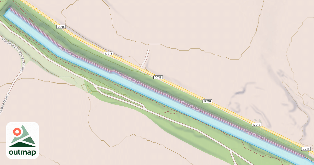 Map of Berge du Canal