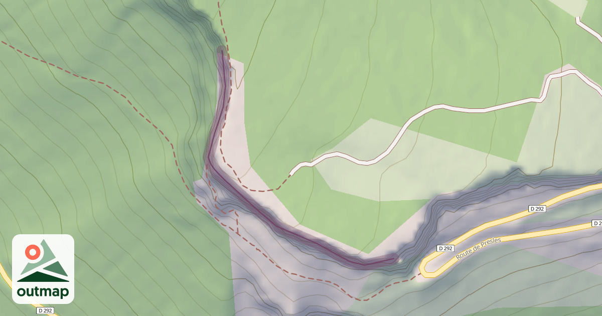 Map of Roche de Nugue