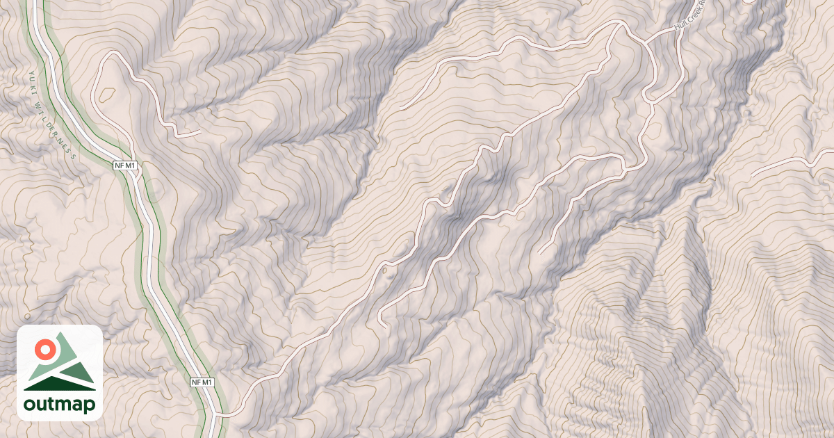 Map of HULL CREEK ROAD