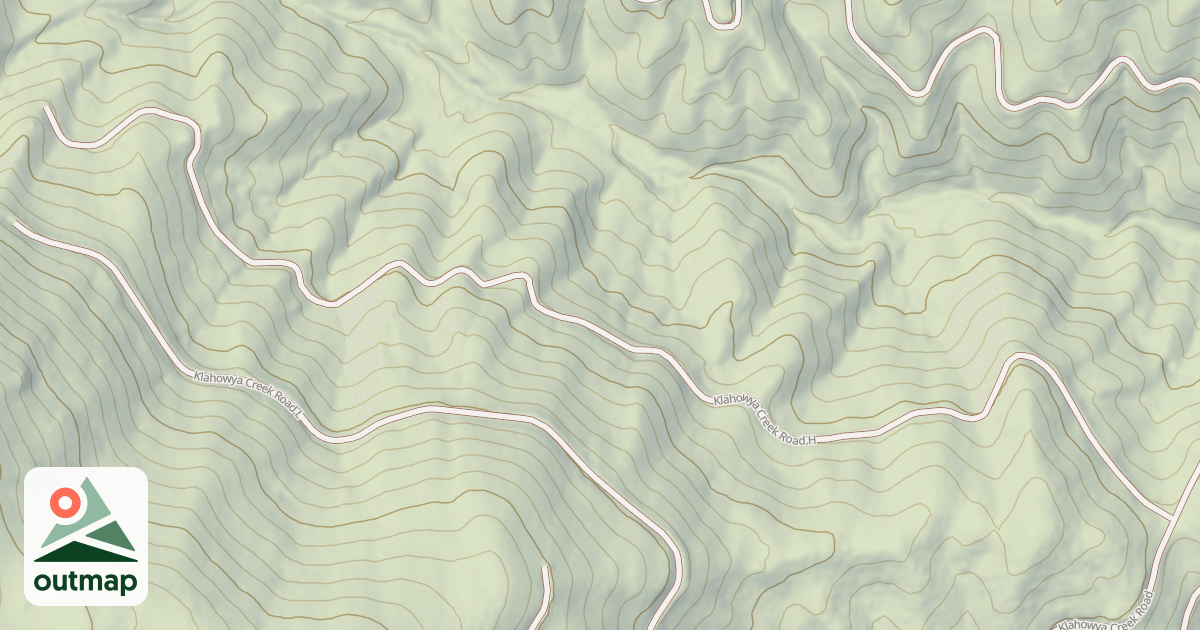 Map of KLAHOWYA CREEK H