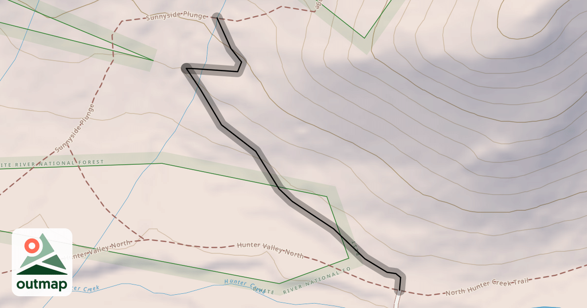 Map of Sunnyside Plunge