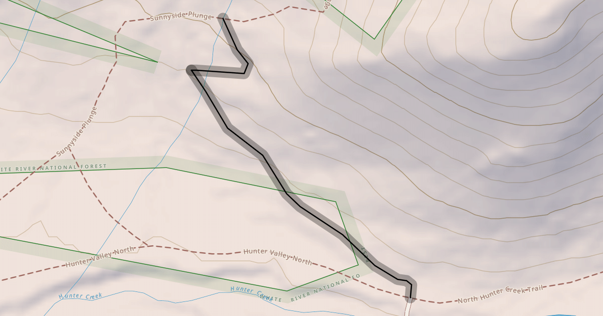 Map preview of Sunnyside Plunge