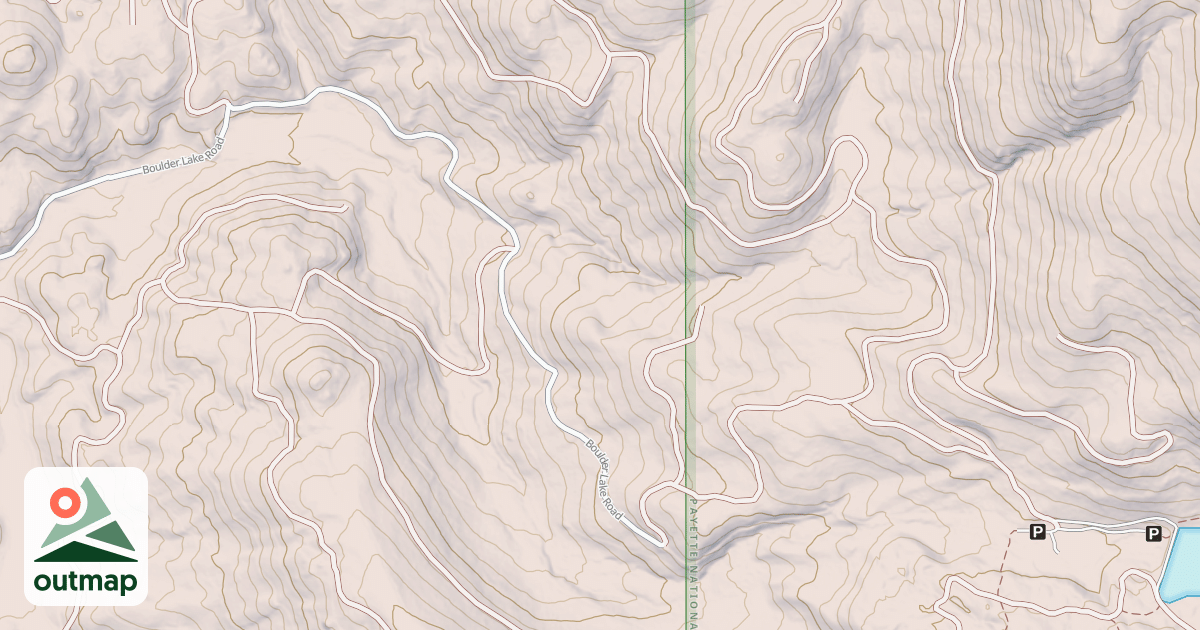 Map of BOULDER LAKE