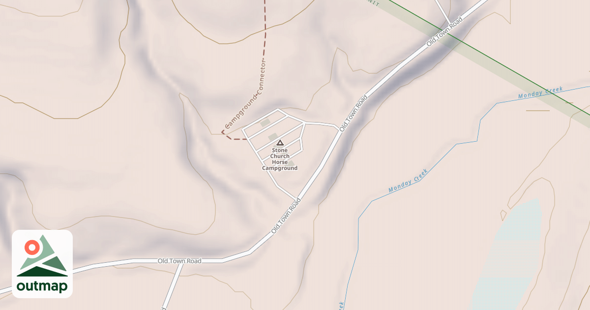 Map of ARD STONE CHURCH HORSE CAMP RD