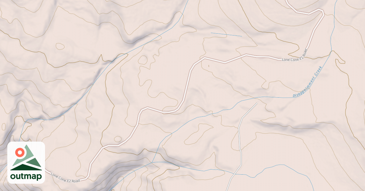Map of LONE CONE E2