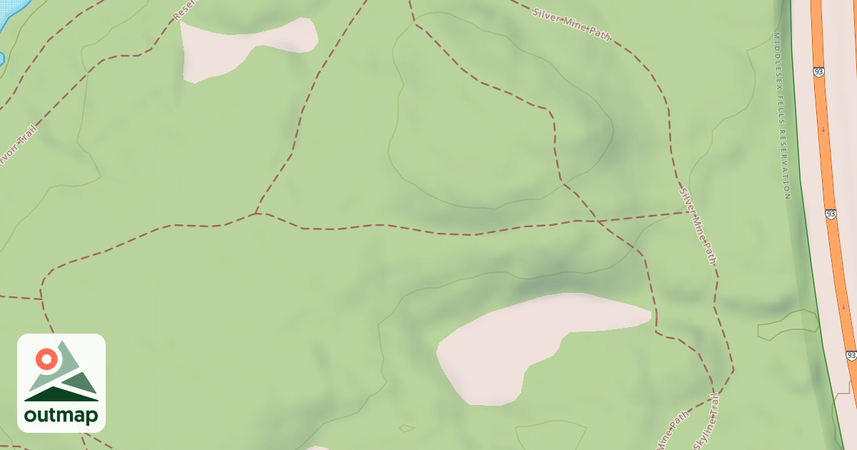 Map of Mountain Bike Loop