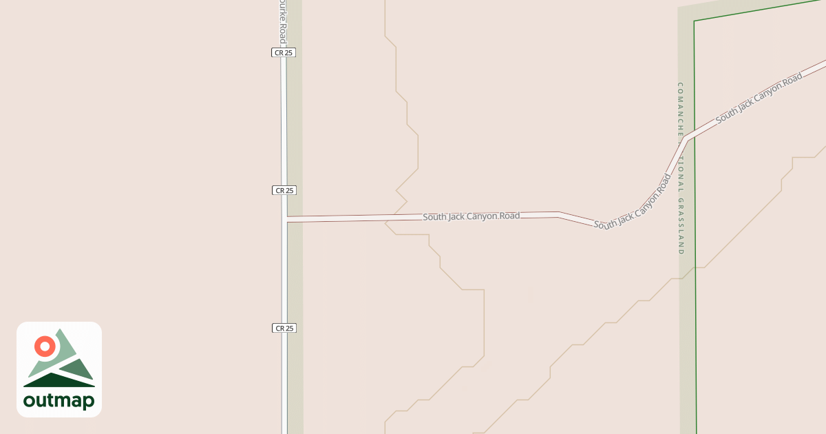 Map of SOUTH JACK CANYON