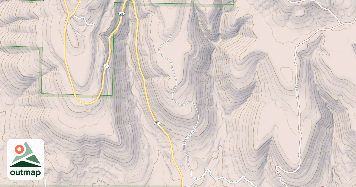 Map of USFS Motor Vehicle Use Map Roads {4A620747-382D-4691-97C2-E5C0064017C6}