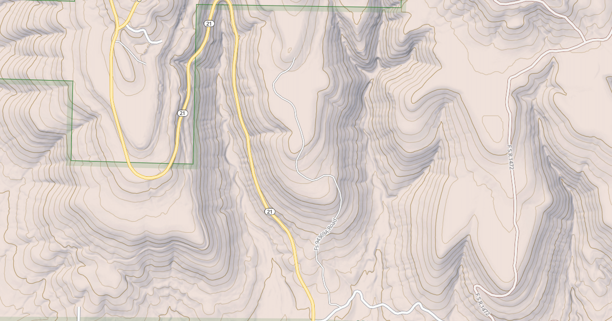 Map preview of USFS Motor Vehicle Use Map Roads {4A620747-382D-4691-97C2-E5C0064017C6}