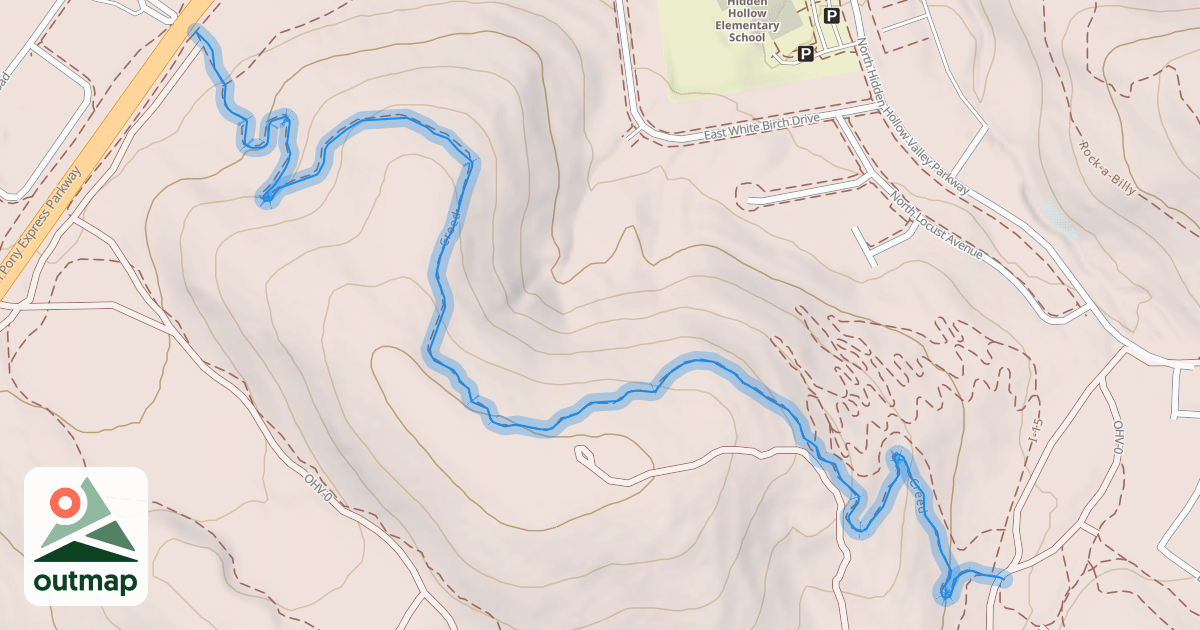Map of Creed Trail