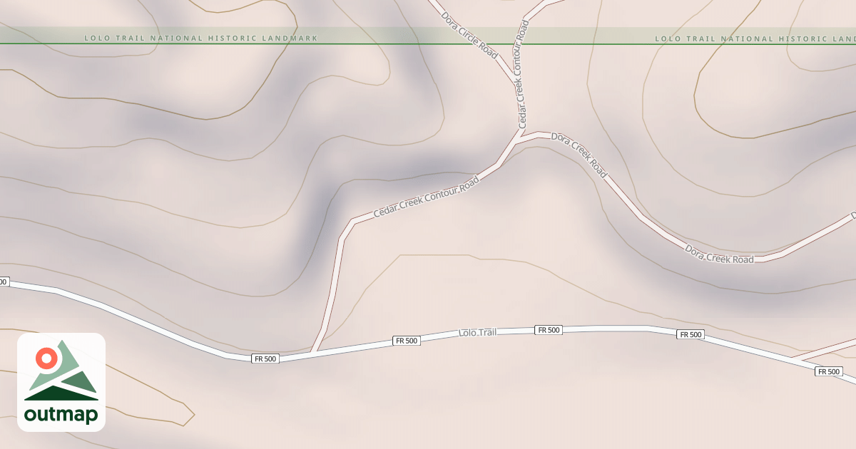 Map of CEDAR CREEK CONTOUR